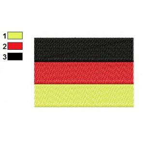 German Flag Embroidery Design